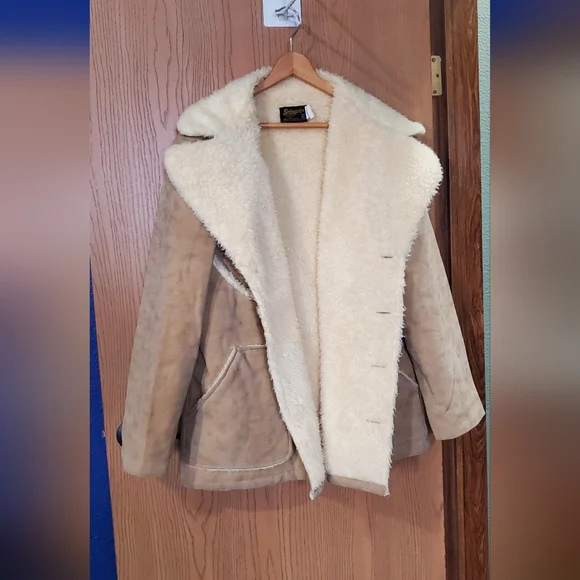 Vintage Swingster World of Wearables Sherpa Lined Jacket/Coat XLarge - Picture 9 of 10